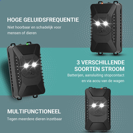 Ongedierte Verjager - 2 Pack - 12V - Batterij en Accu - Westhome